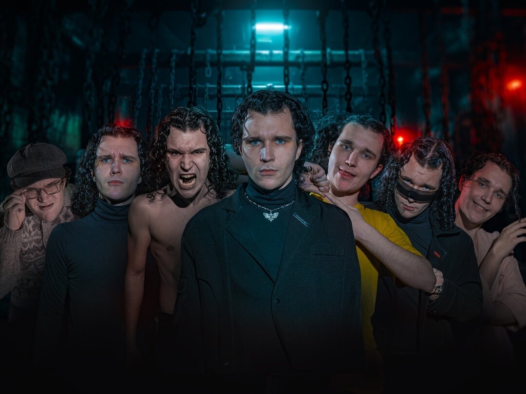 Команда участников после прохождения хоррор-квеста в OBRAZwill Пенза